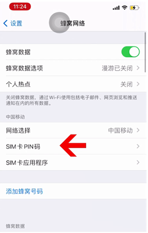 塔什库尔干苹果14维修网分享如何给iPhone14的SIM卡设置密码 